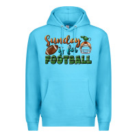 Ocean Blue sunday is for football Premium Hoodie - BundleAndBundleShop