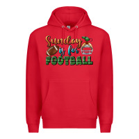 Red sunday is for football Premium Hoodie - BundleAndBundleShop