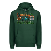 Sports Green sunday is for football Premium Hoodie - BundleAndBundleShop