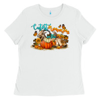 White Fall Cutest Pumpkin In The Patch Ladies Tee - LillyAllenDesigns