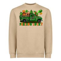 Mushroom feeling lucky with gnomes on truck Heavyweight Sweatshirt - FaDigitalArtStudio