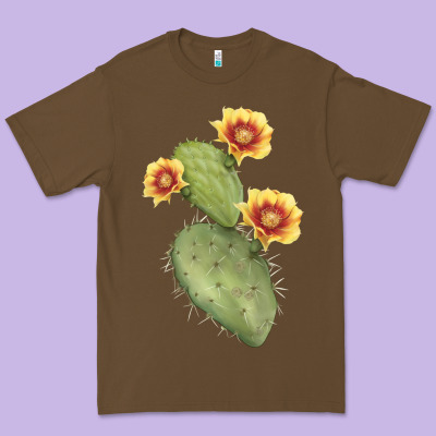 Opuntia Phaeacantha Cactus Premium Tee Designed By Lillyallendesigns