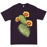 Plum Opuntia Phaeacantha Cactus Premium Tee - LillyAllenDesigns