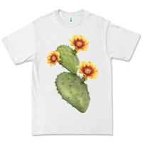 White Opuntia Phaeacantha Cactus Premium Tee - LillyAllenDesigns
