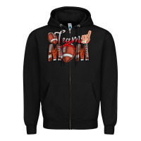 Black team mom Zipper Hoodie - CowhideDigitalArt