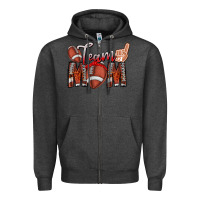 Charcoal Heather team mom Zipper Hoodie - CowhideDigitalArt