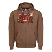 Chestnut team mom Zipper Hoodie - CowhideDigitalArt