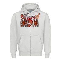 Dove Grey team mom Zipper Hoodie - CowhideDigitalArt