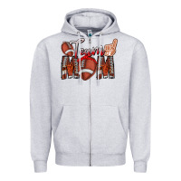 Heather Grey team mom Zipper Hoodie - CowhideDigitalArt
