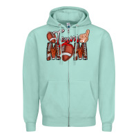 Seafoam team mom Zipper Hoodie - CowhideDigitalArt