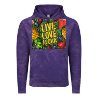 Cloud Purple live love aloha Vintage Hoodie - TumblerDesignByShophia