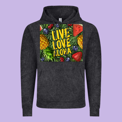 Live Love Aloha Vintage Hoodie Designed By Tumblerdesignbyshophia
