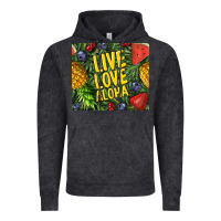 Vintage Black live love aloha Vintage Hoodie - TumblerDesignByShophia