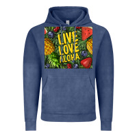 Vintage Denim live love aloha Vintage Hoodie - TumblerDesignByShophia