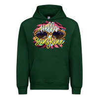 Forest Green hello sunshine Urban Hoodie - BarkalooDesign