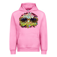 Fuchsia Pink hello sunshine Urban Hoodie - BarkalooDesign