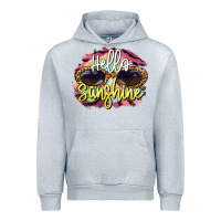 Heather Grey hello sunshine Urban Hoodie - BarkalooDesign