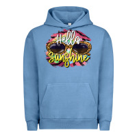 Pigment Pebble Blue hello sunshine Urban Hoodie - BarkalooDesign
