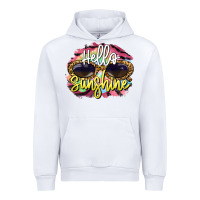 White hello sunshine Urban Hoodie - BarkalooDesign