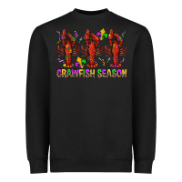 Black Crawfish season mardi gras Heavyweight Sweatshirt - BundleAndBundleShop