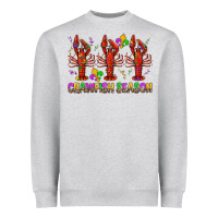Heather Grey Crawfish season mardi gras Heavyweight Sweatshirt - BundleAndBundleShop