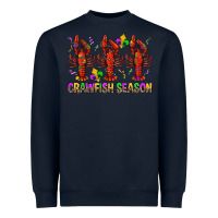 Navy Crawfish season mardi gras Heavyweight Sweatshirt - BundleAndBundleShop