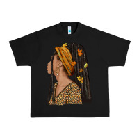 Black Fall afro woman Urban Heavy Tee - NancyCooperArtShop