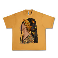 Peanut Butter Fall afro woman Urban Heavy Tee - NancyCooperArtShop