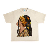 Sandshell Fall afro woman Urban Heavy Tee - NancyCooperArtShop