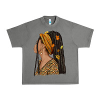 Tornado Fall afro woman Urban Heavy Tee - NancyCooperArtShop