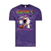 Cloud Purple Ghouls just wanna have fun Vintage Tee - NancyCooperArtShop