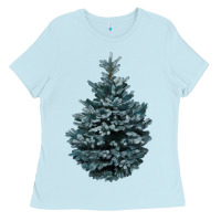 Baby Blue Colorado Blue Spruce Ladies Tee - RanaPortraitStore