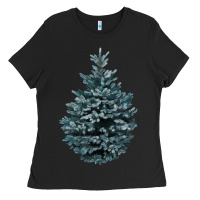 Black Colorado Blue Spruce Ladies Tee - RanaPortraitStore