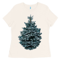 Bone Colorado Blue Spruce Ladies Tee - RanaPortraitStore