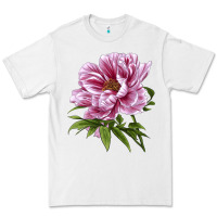 White Peony Flower Illustrations Premium Tee - LillyAllenDesigns