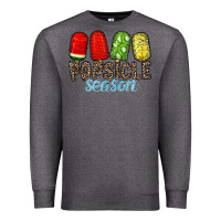 Charcoal Heather popsicle season Premium Sweatshirt - RacoonDesign