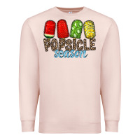 Pale Pink popsicle season Premium Sweatshirt - RacoonDesign