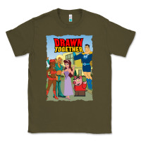 Army Green drawn together Classic Tee - lanVoArt