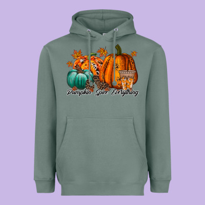 Pumpkin Spice Everthing Heavyweight Hoodie Designed By Racoondesign