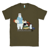 Army Green shirokuma cafe Classic Tee - lanVoArt