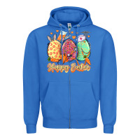 True Royal Happy Easter Eggs Nurse Zipper Hoodie - LillyAllenDesigns
