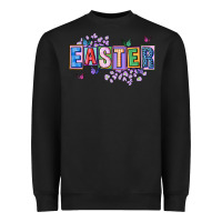 Black easter with leopard Heavyweight Sweatshirt - FaDigitalArtStudio