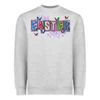 Heather Grey easter with leopard Heavyweight Sweatshirt - FaDigitalArtStudio