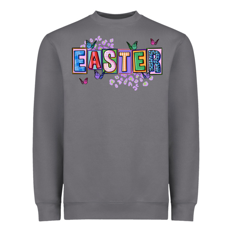 Easter With Leopard Heavyweight Sweatshirt by FaDigitalArtStudio | Teevron