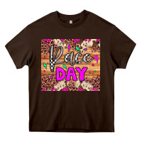 Chocolate Brown race day Heavy Core Tee - JahusDesignShop