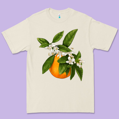 Tangerine Premium Tee Designed By Lillyallendesigns