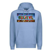 Colony Blue christmas believe license plate Premium Hoodie - BundleAndBundleShop