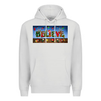 Dove Grey christmas believe license plate Premium Hoodie - BundleAndBundleShop