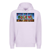 Lilac christmas believe license plate Premium Hoodie - BundleAndBundleShop