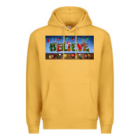 Mustard christmas believe license plate Premium Hoodie - BundleAndBundleShop
